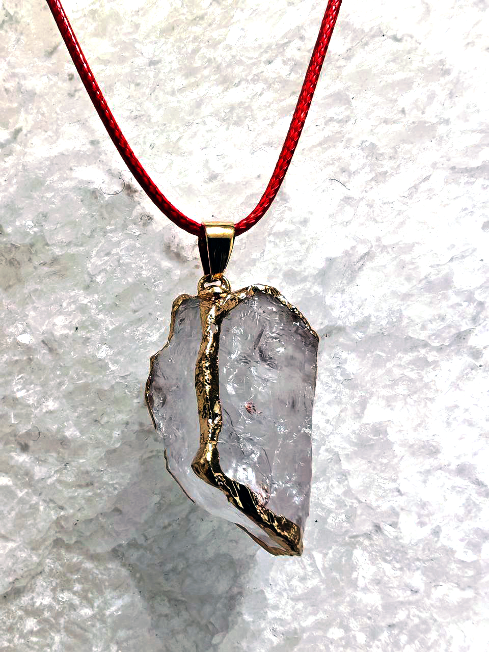 Pandantiv din cristal alb brut - Image 2